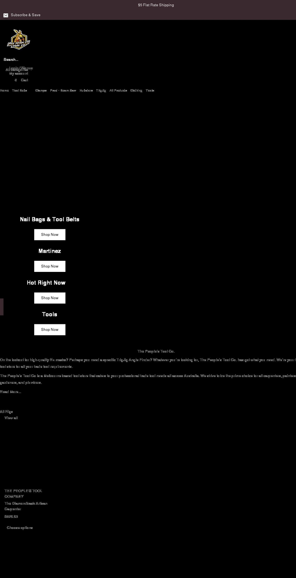 thepeoplestoolco.com.au shopify website screenshot