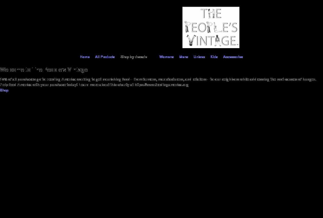 thepeoplesvintage.com shopify website screenshot