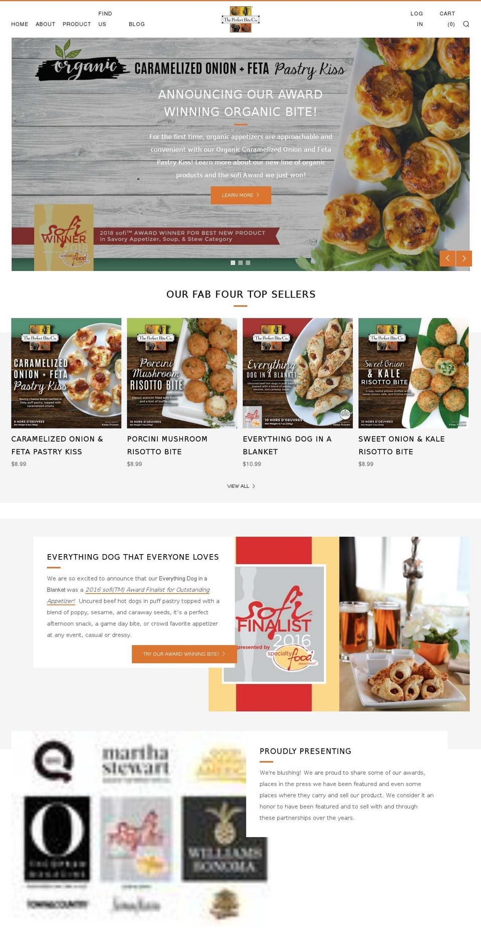 theperfectbiteco.com — Shopify storefront screenshot