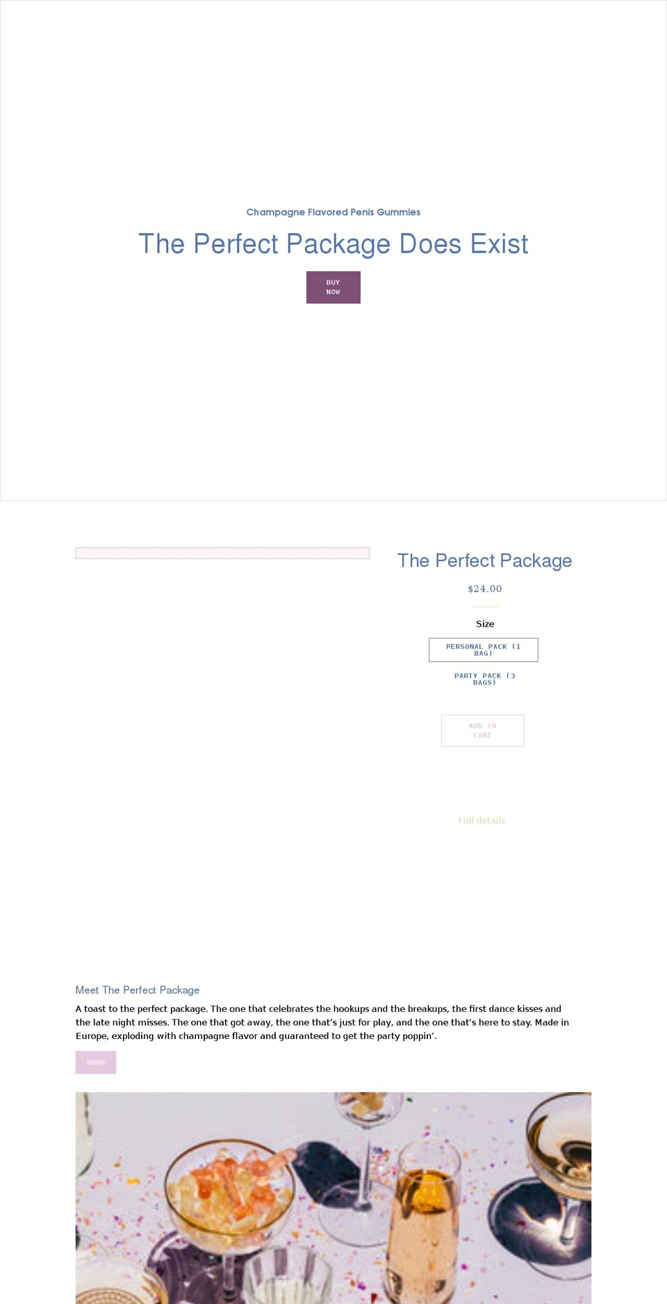 theperfectgummy.com shopify website screenshot