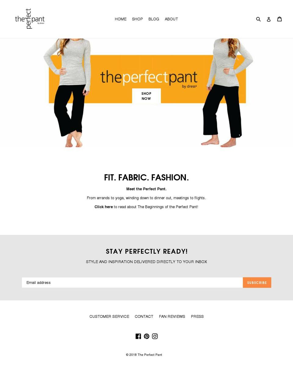 theperfectpant.com — Shopify storefront screenshot
