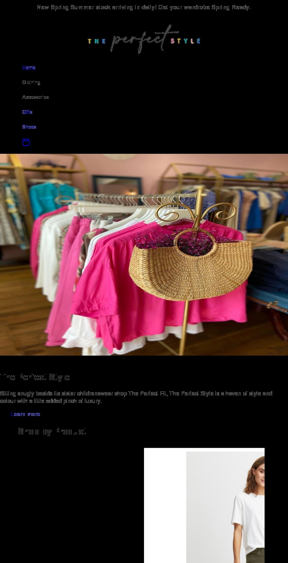 theperfectstyle.co.uk shopify website screenshot
