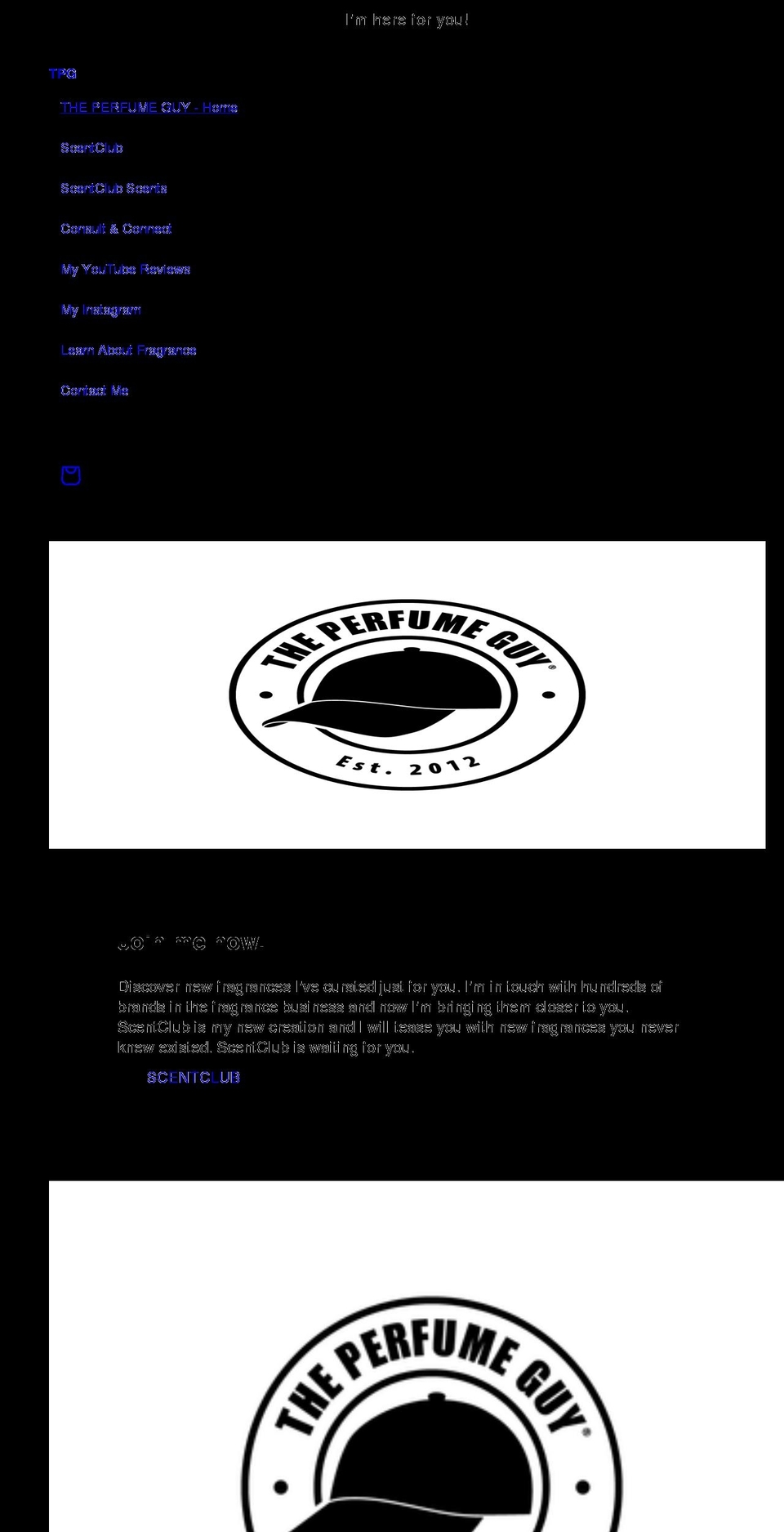 theperfumeguy.net shopify website screenshot