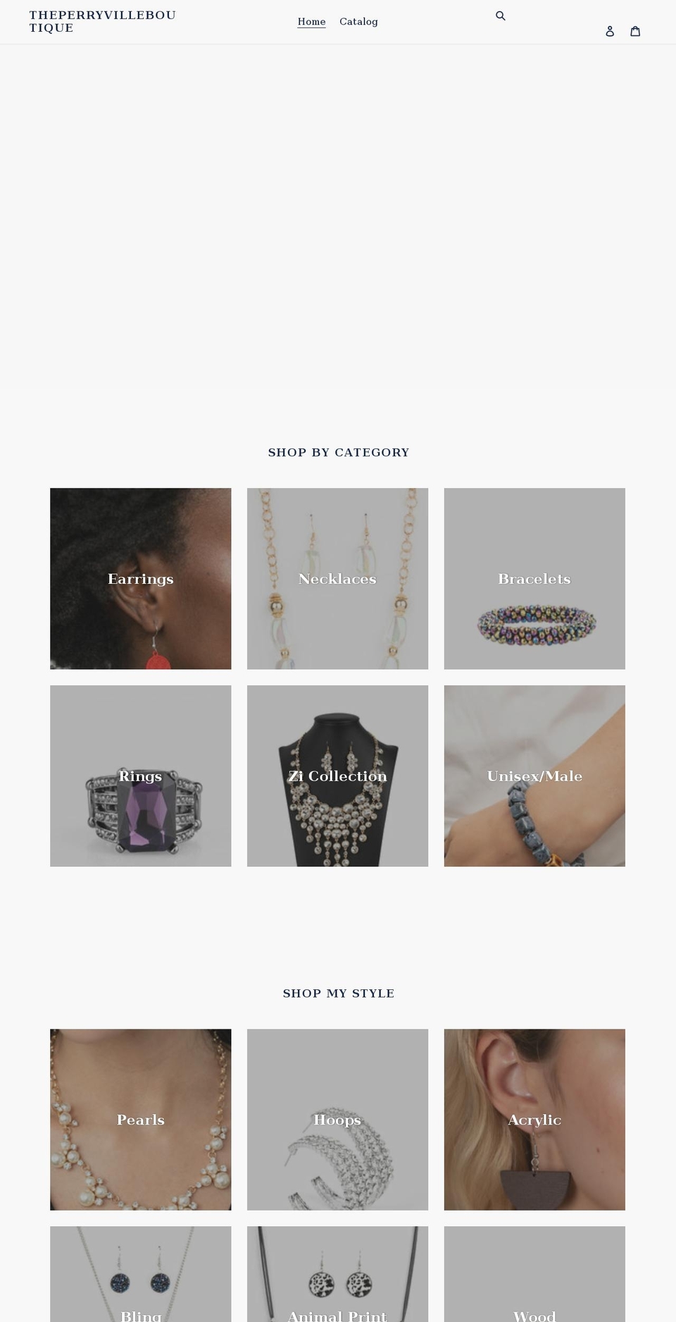 theperryvilleboutique.com shopify website screenshot