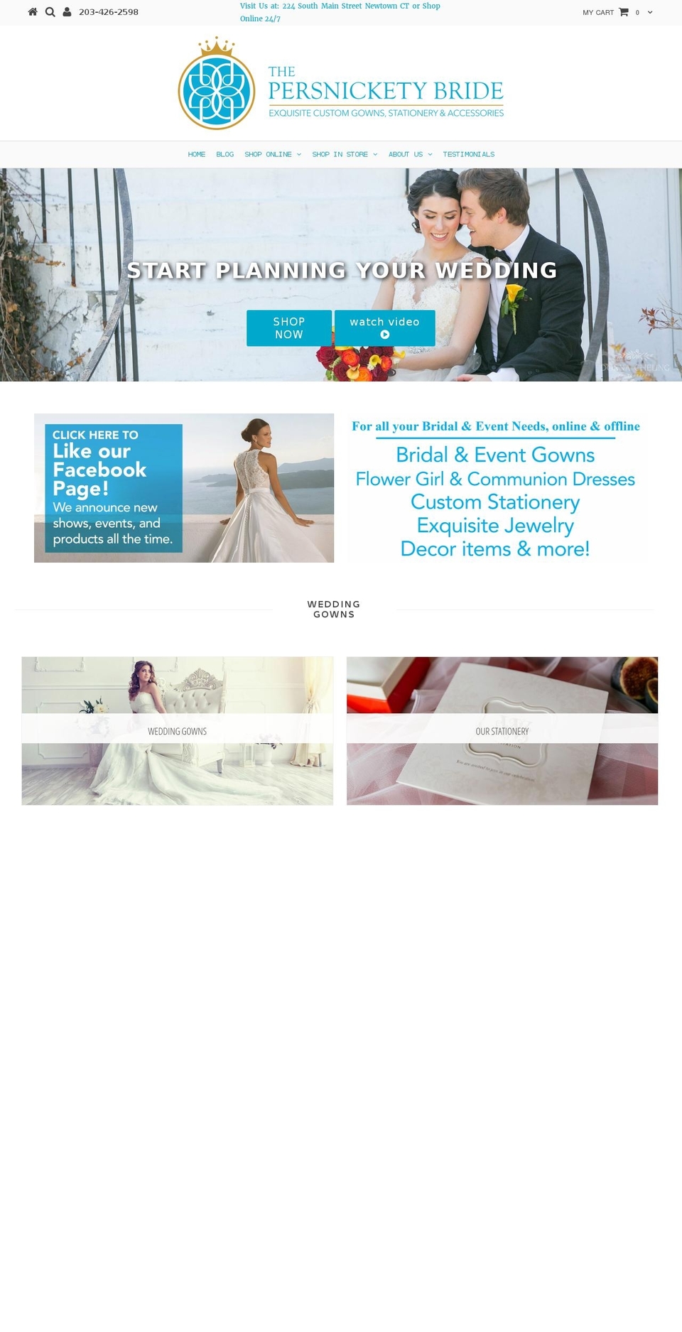 thepersnicketybride.com shopify website screenshot