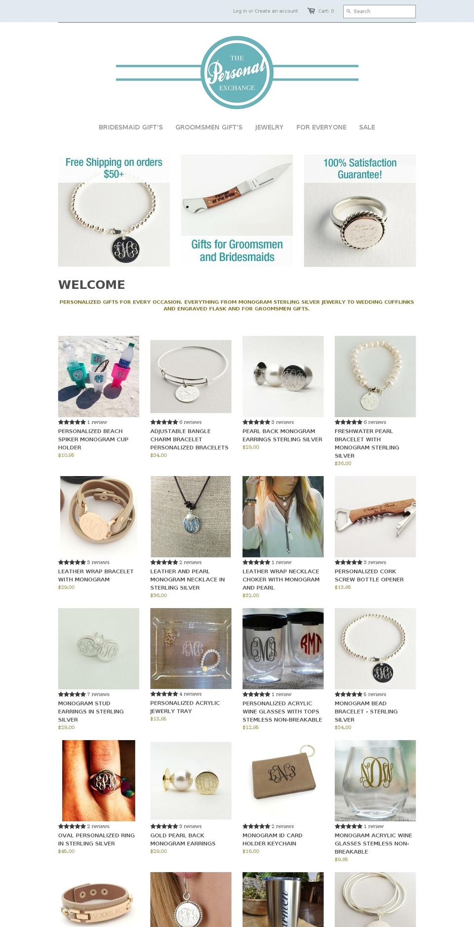 thepersonalexchange.com shopify website screenshot