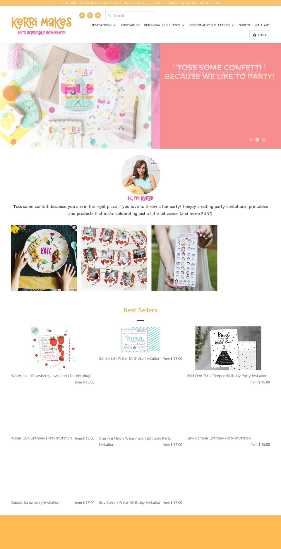 thepersonalizedplate.com — Shopify storefront screenshot
