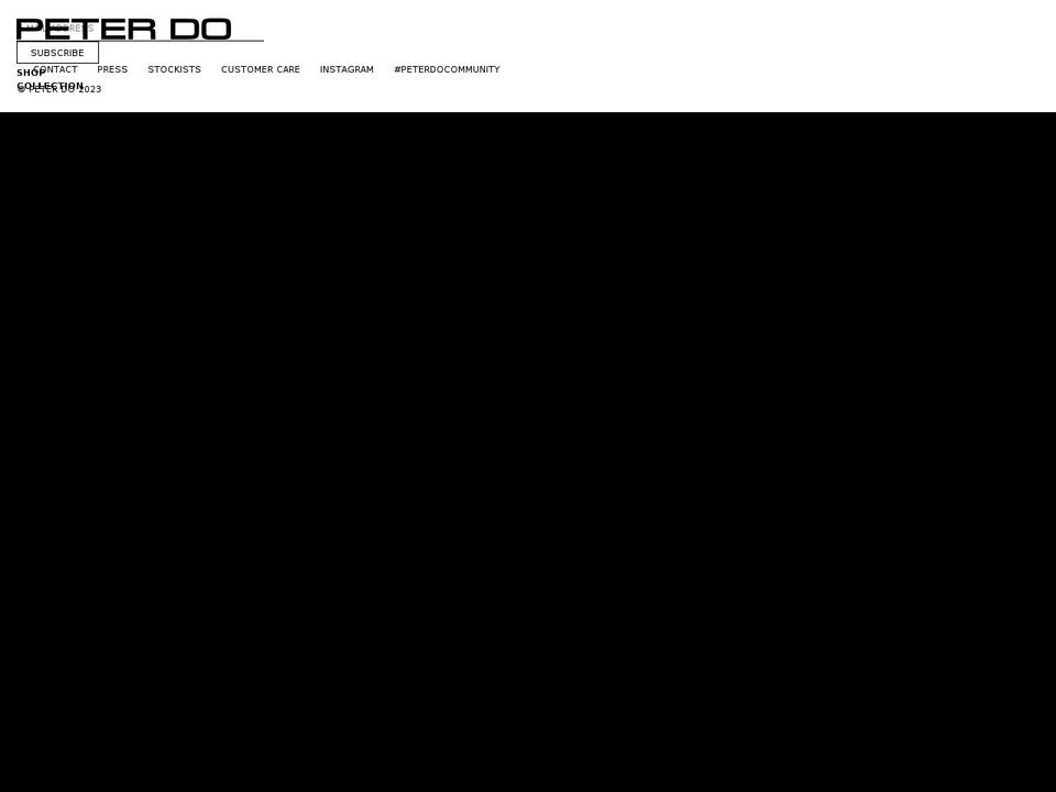 thepeterdo.com — Shopify storefront screenshot
