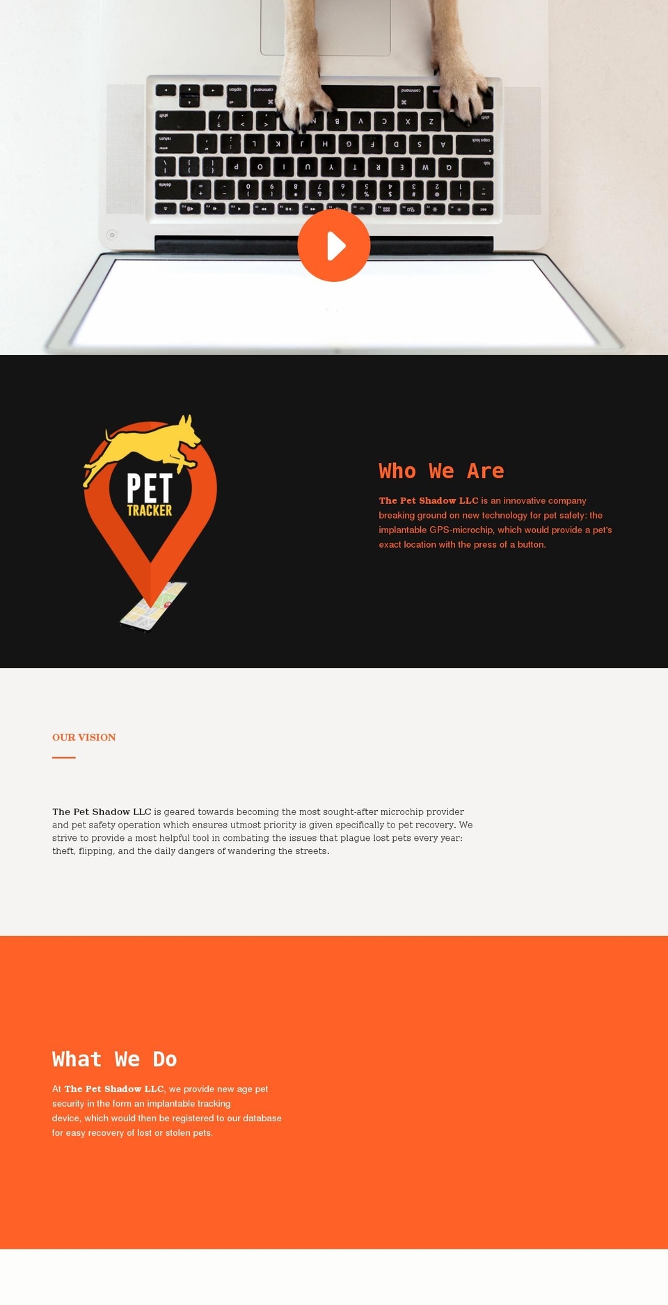 thepetshadow.com shopify website screenshot