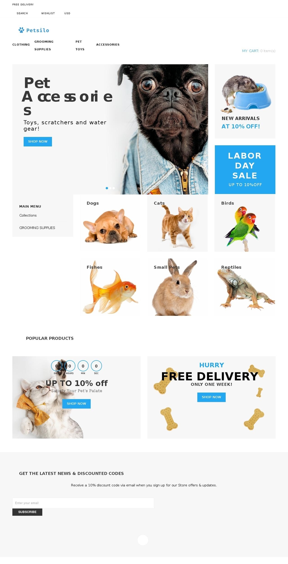 thepetsilo.com shopify website screenshot