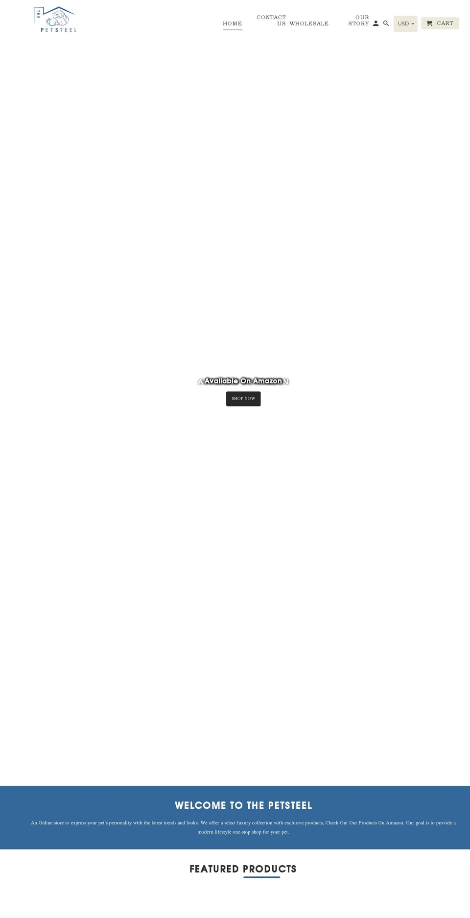 thepetsteel.com shopify website screenshot