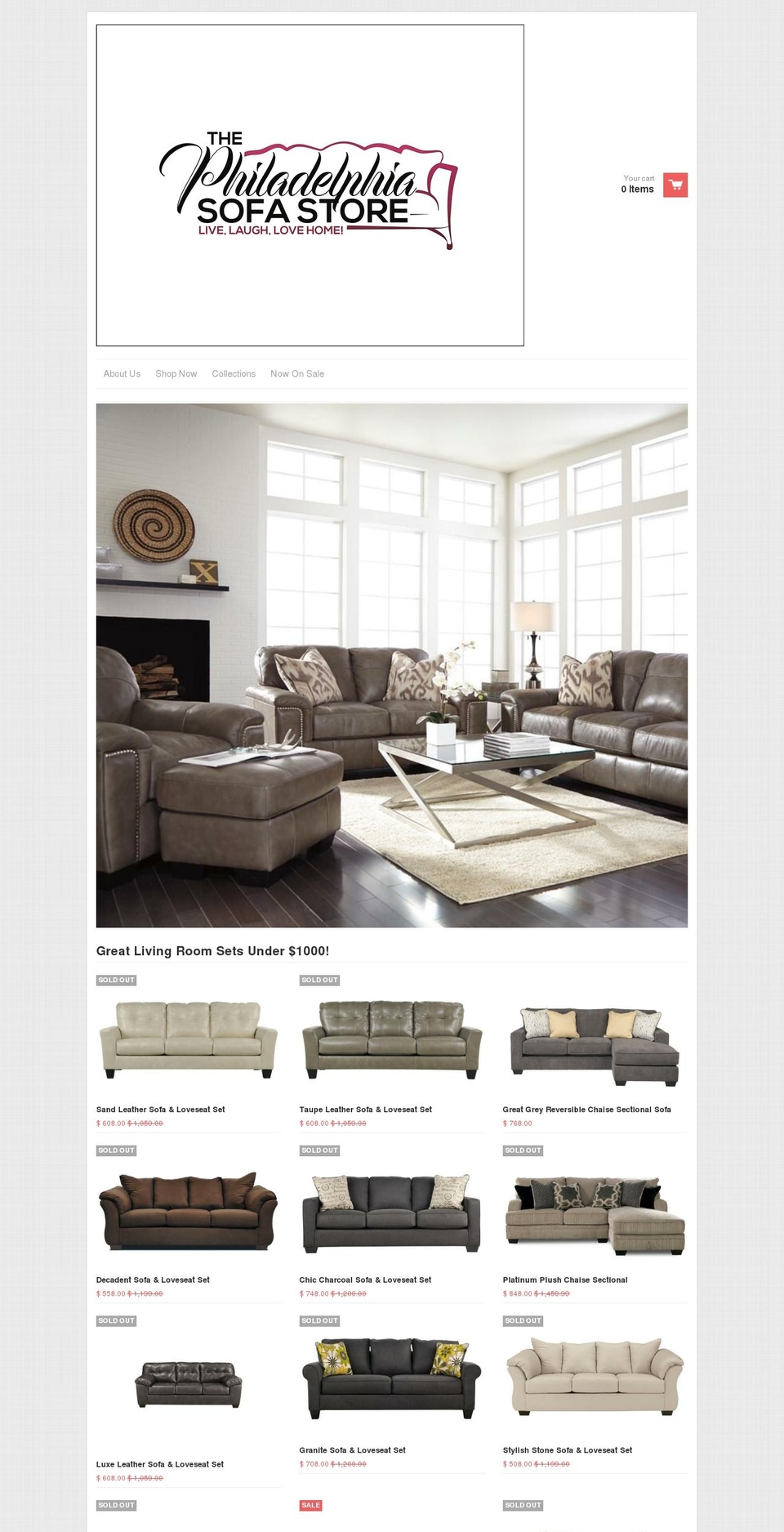 thephiladelphiasofashop.com shopify website screenshot