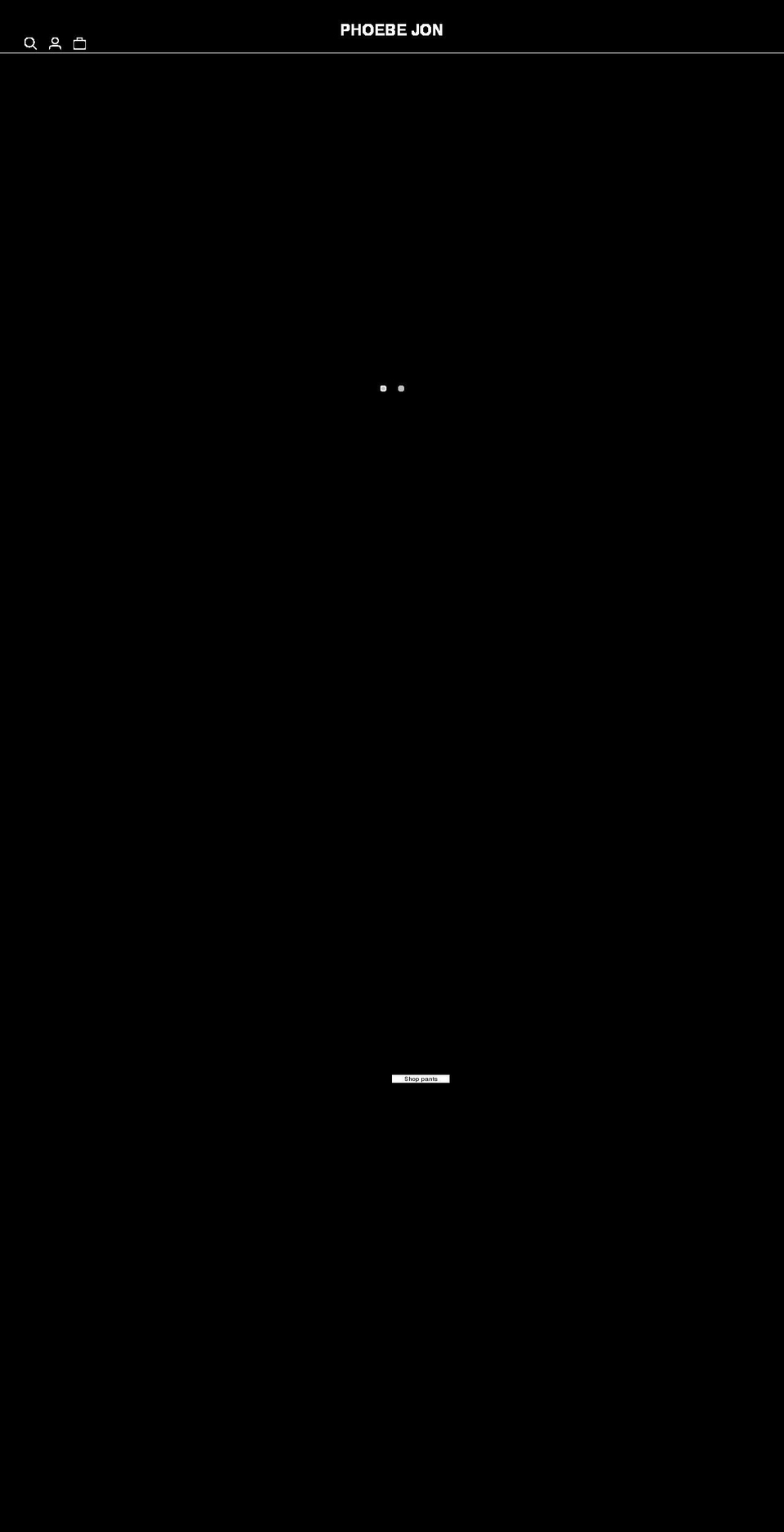 thephoebejon.com shopify website screenshot