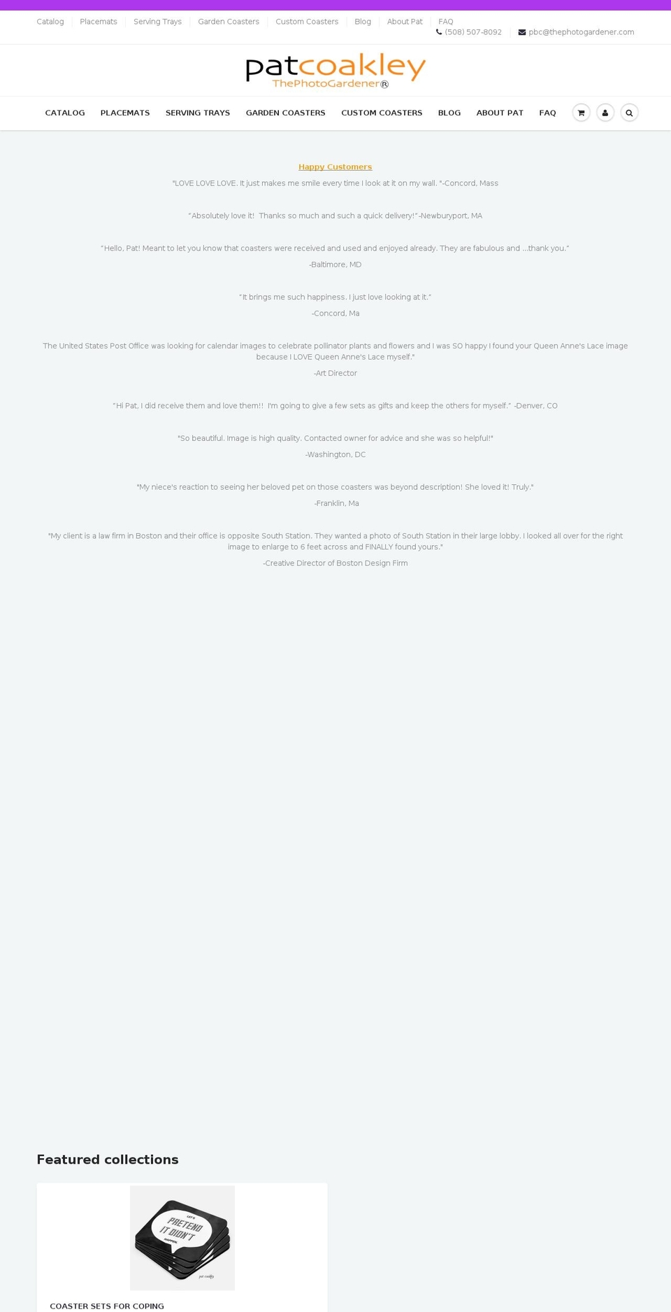 thephotogardener.com shopify website screenshot