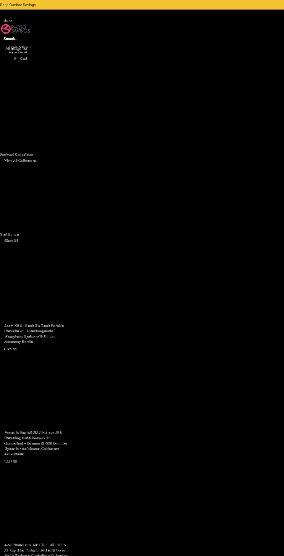 thephotosavings.com — Shopify storefront screenshot