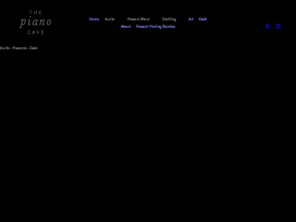 thepianocafe.com shopify website screenshot