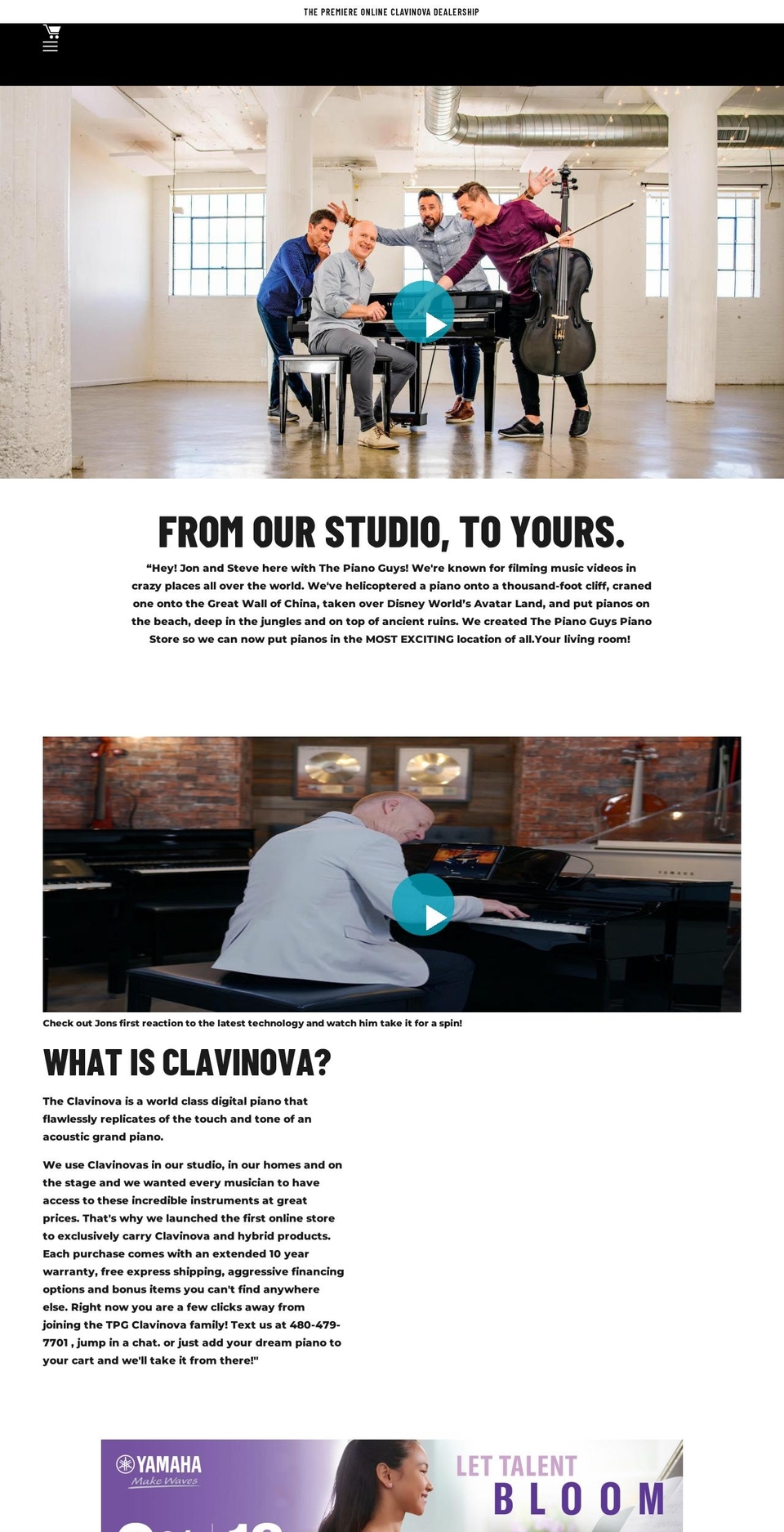thepianoguyspianostore.com shopify website screenshot