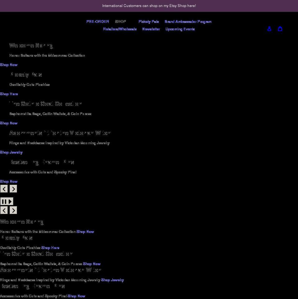 thepicketywitch.com shopify website screenshot