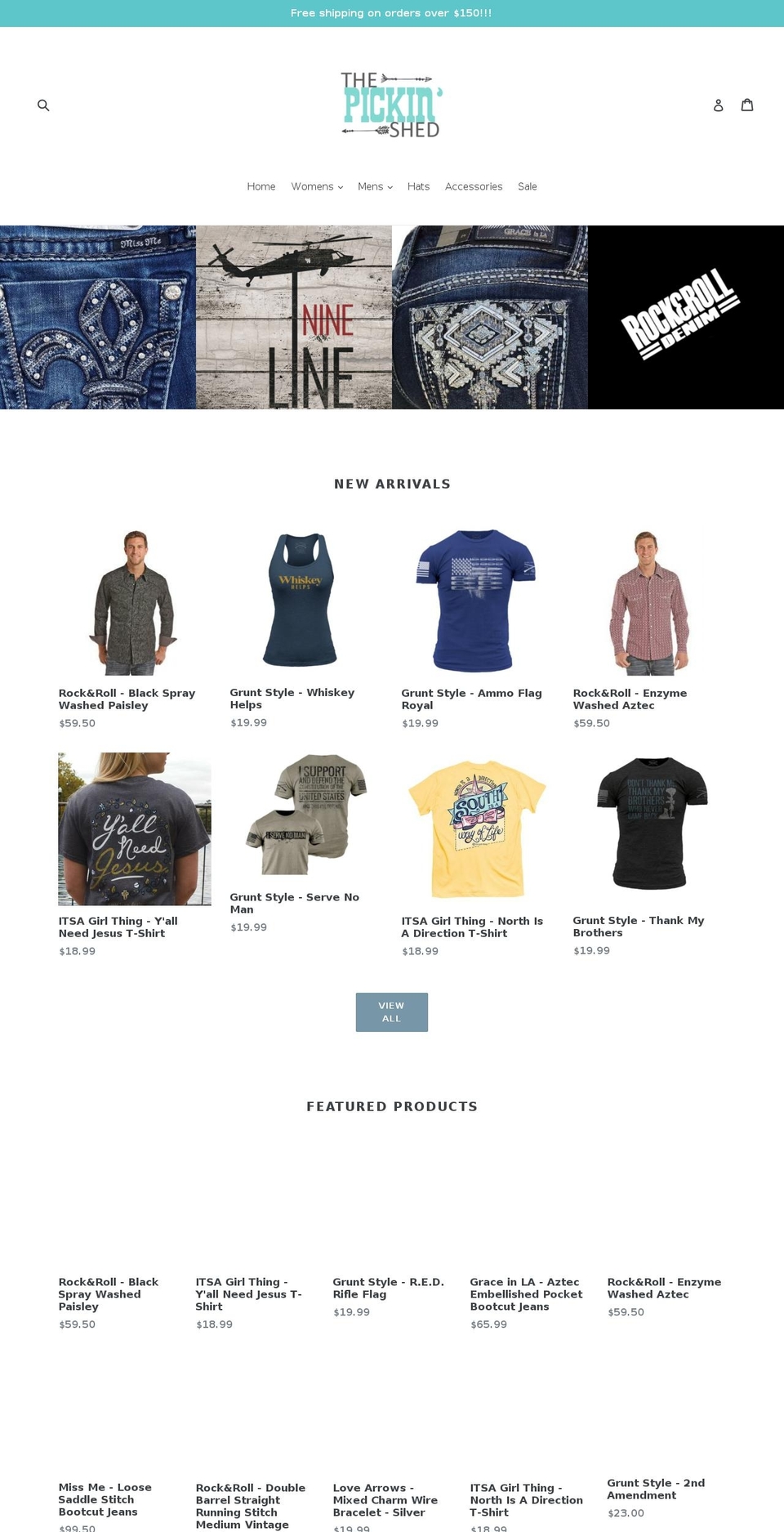thepickinshed.com — Shopify storefront screenshot
