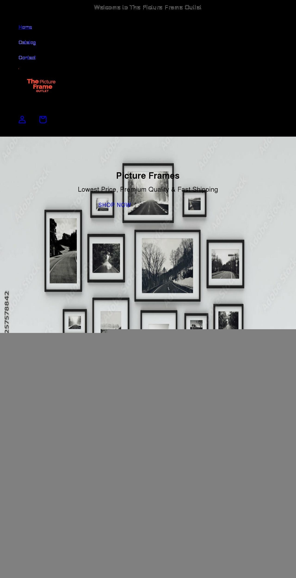 thepictureframeoutlet.com shopify website screenshot