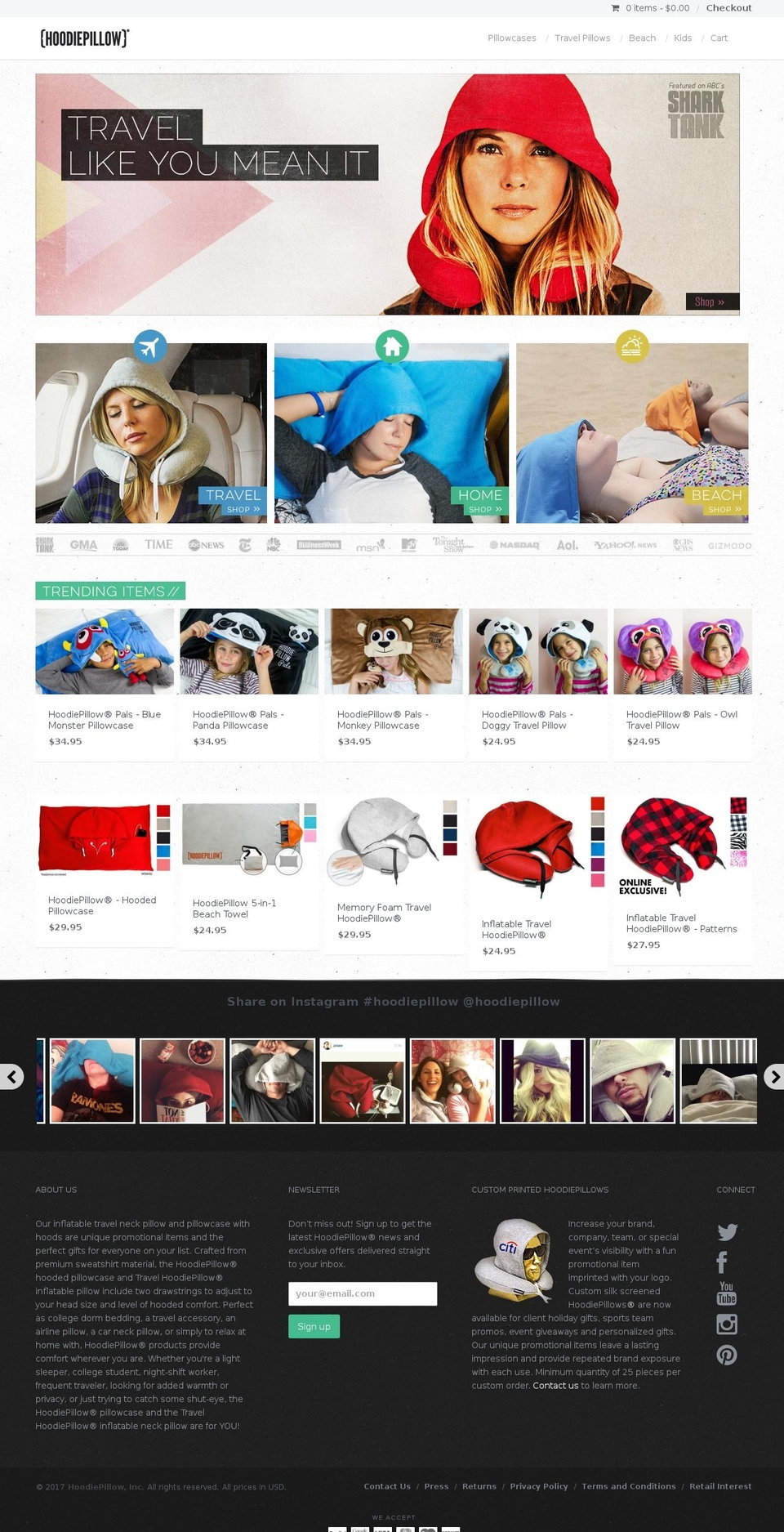 Copy of Providence Shopify theme site example thepillowhoodie.com