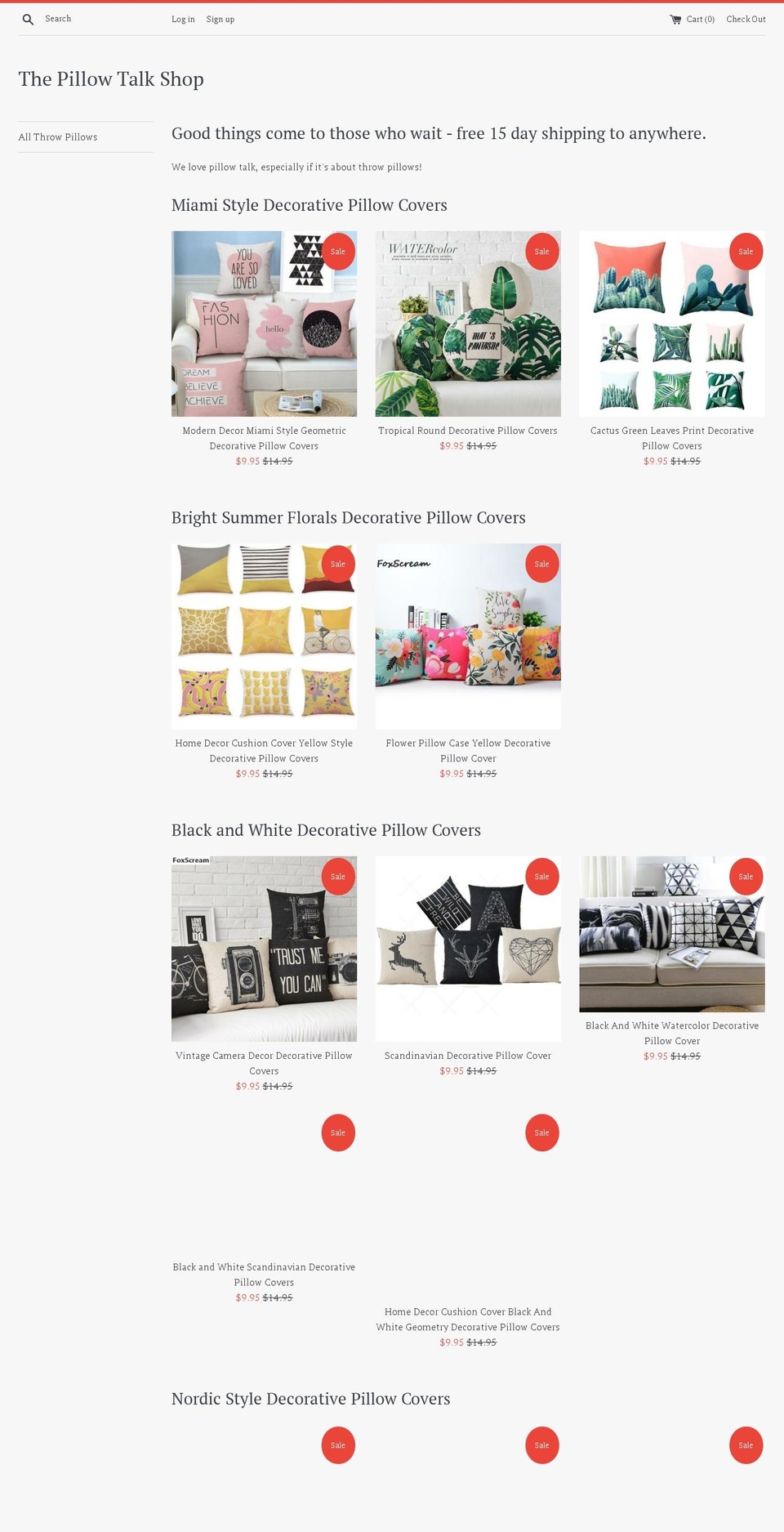 thepillowtalkshop.com — Shopify storefront screenshot