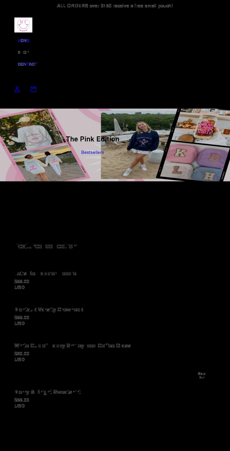 thepinkedition.com shopify website screenshot