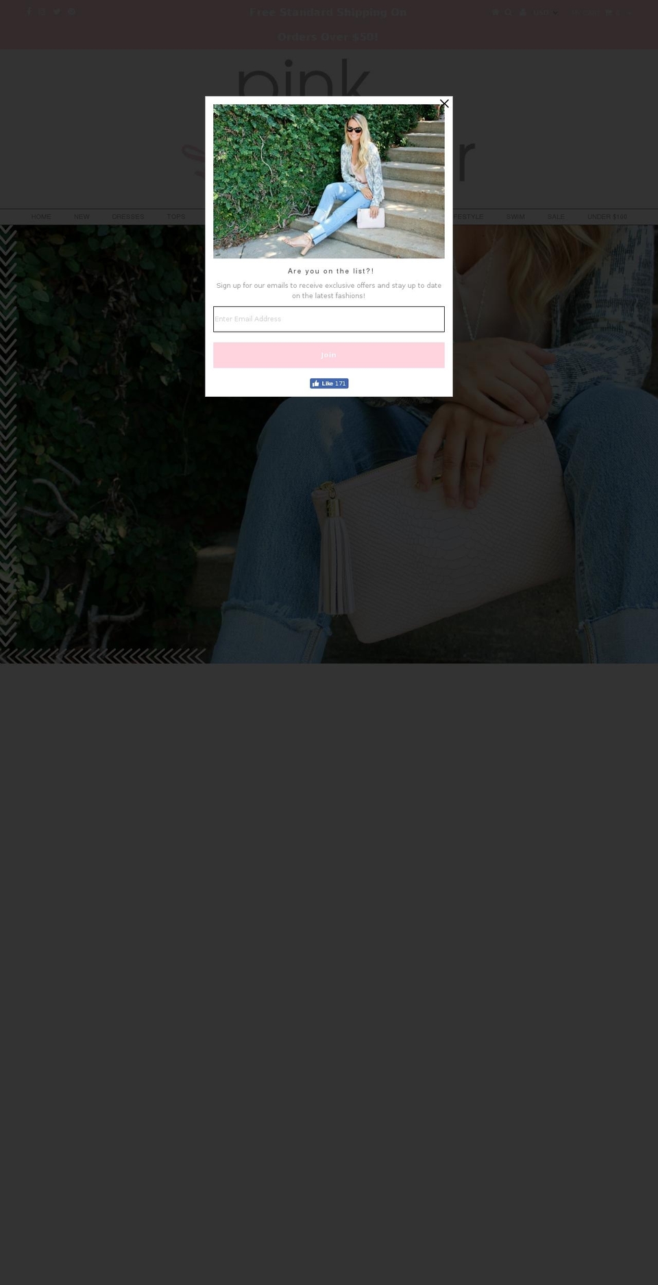 Pre-fall 2018 Shopify theme site example thepinkhangerboutique.net