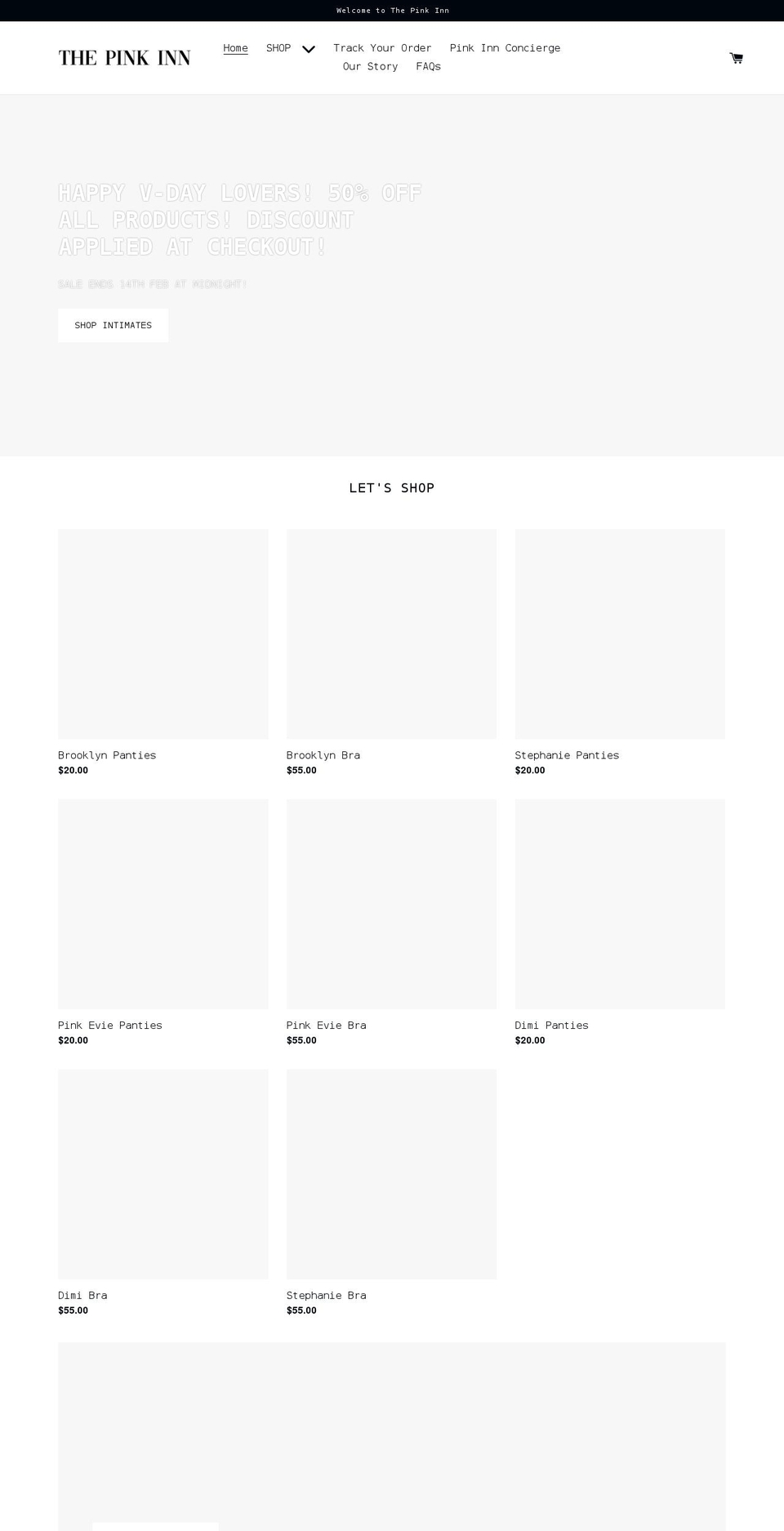Sixfigurebrandaccelerator - free theme Shopify theme site example thepinkinn.com