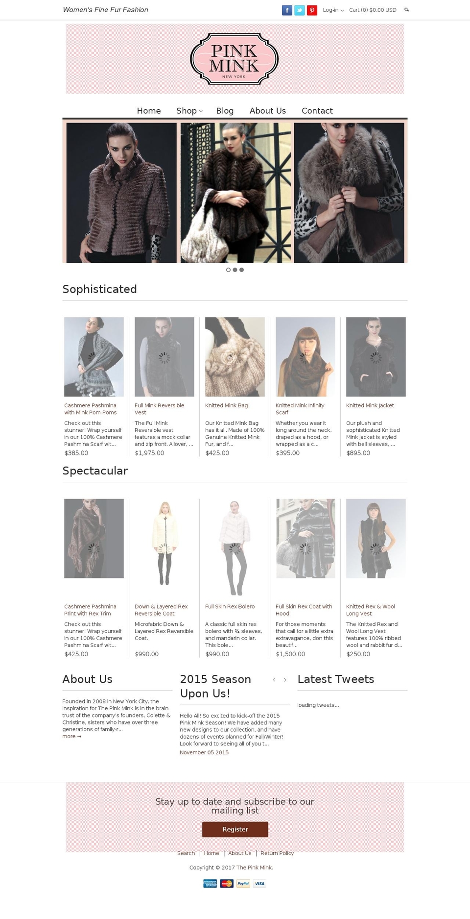 PinkMink2012 Shopify theme site example thepinkminknyc.com