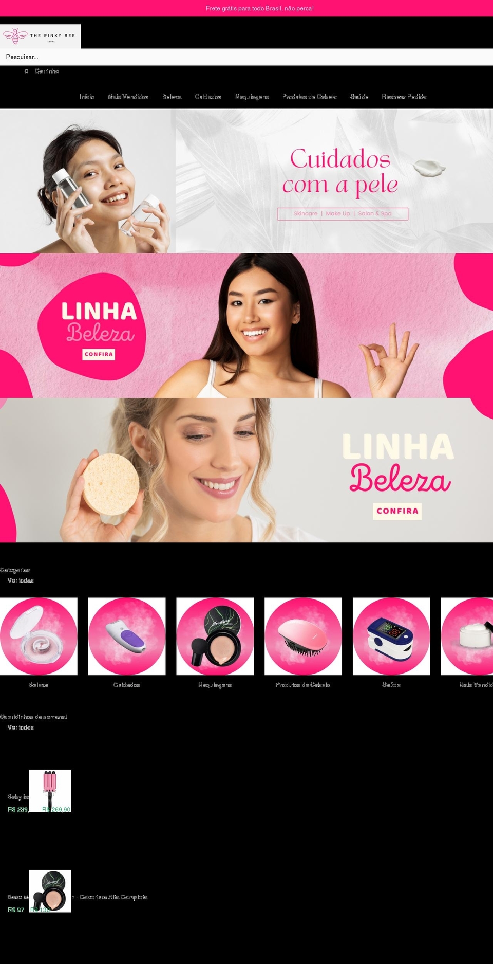 thepinkybee.com shopify website screenshot