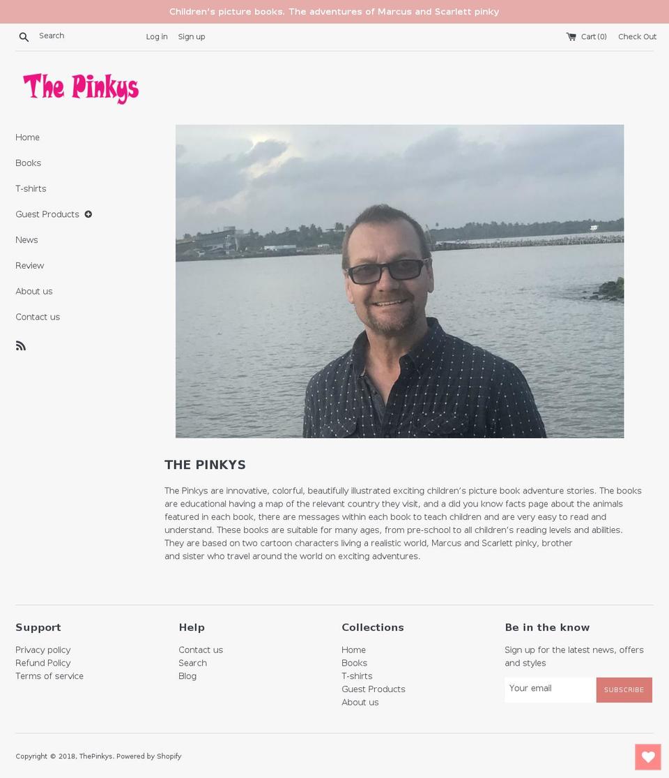 thepinkys.com — Shopify storefront screenshot