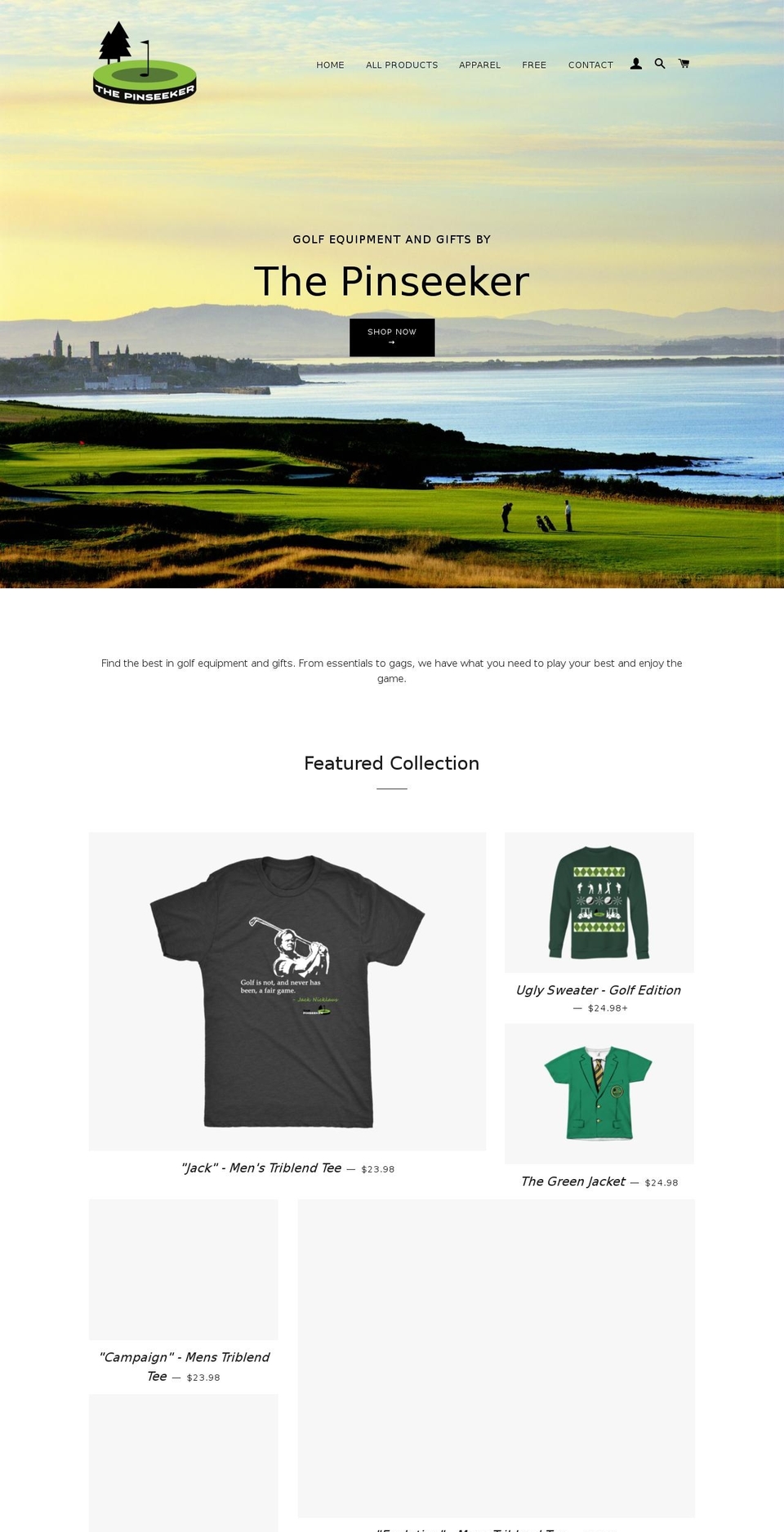 thepinseeker.com — Shopify storefront screenshot