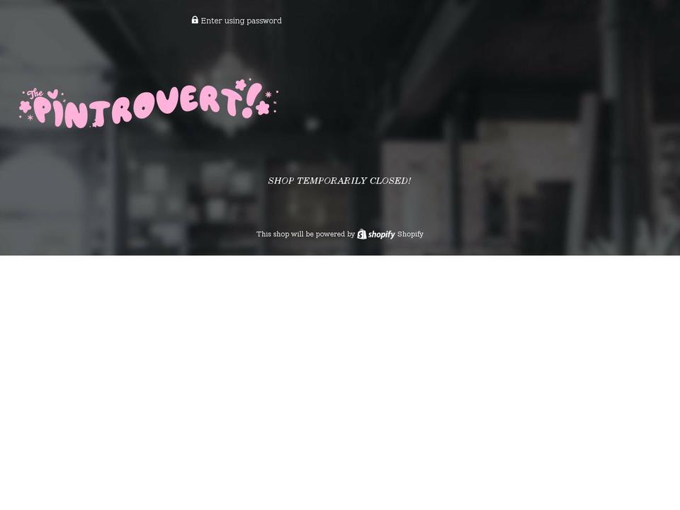 thepintrovert.com shopify website screenshot