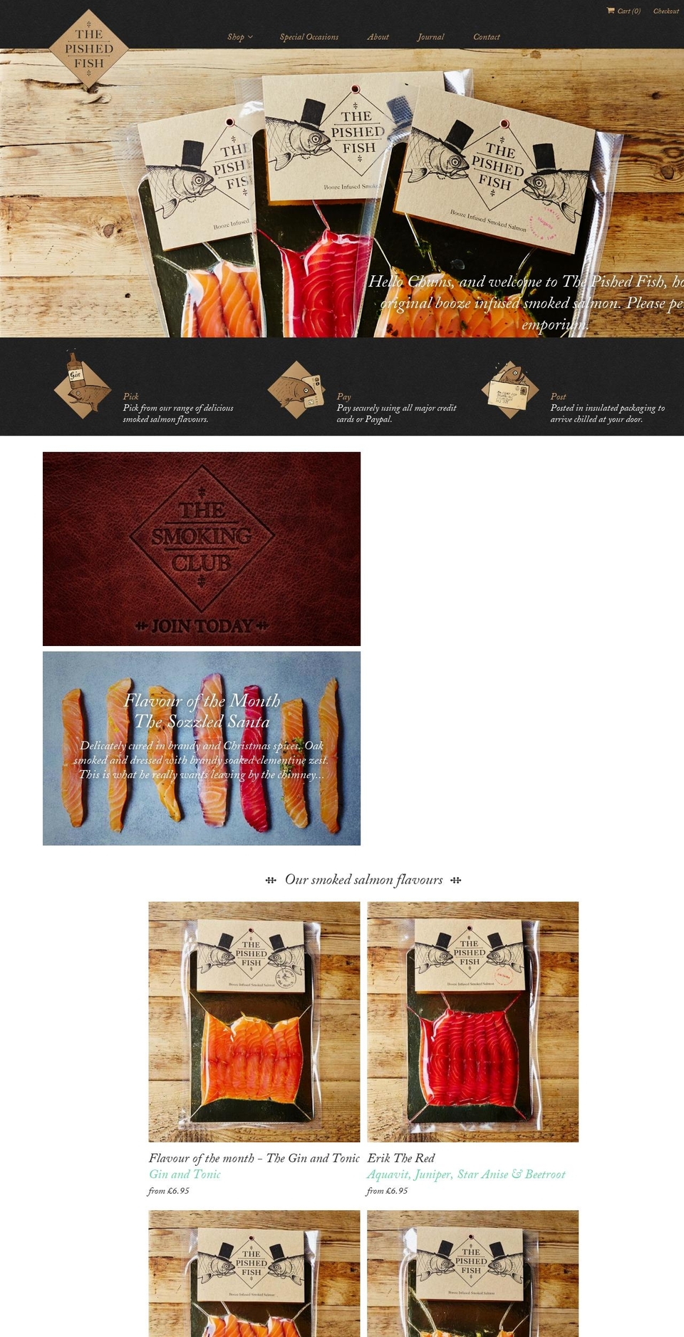 thepishedfish.com shopify website screenshot