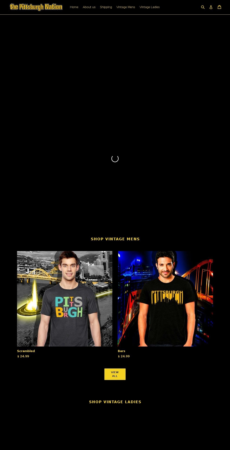 thepittsburghnation.com — Shopify storefront screenshot