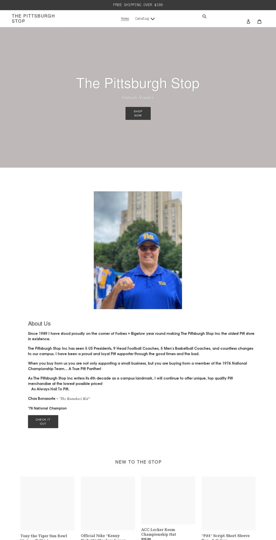 thepittsburghstop.com shopify website screenshot