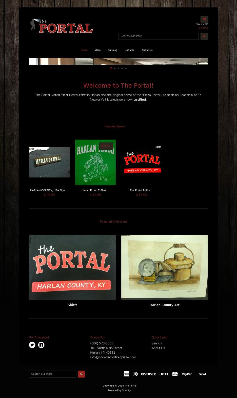 thepizzaportal.com — Shopify storefront screenshot
