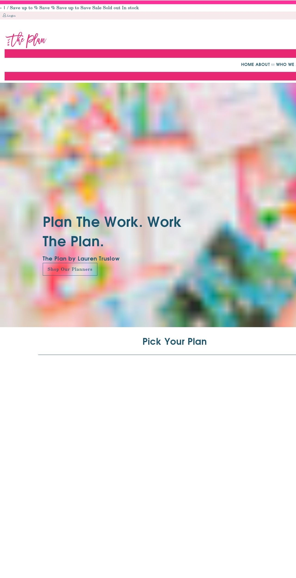 theplanbylaurentruslow.com shopify website screenshot