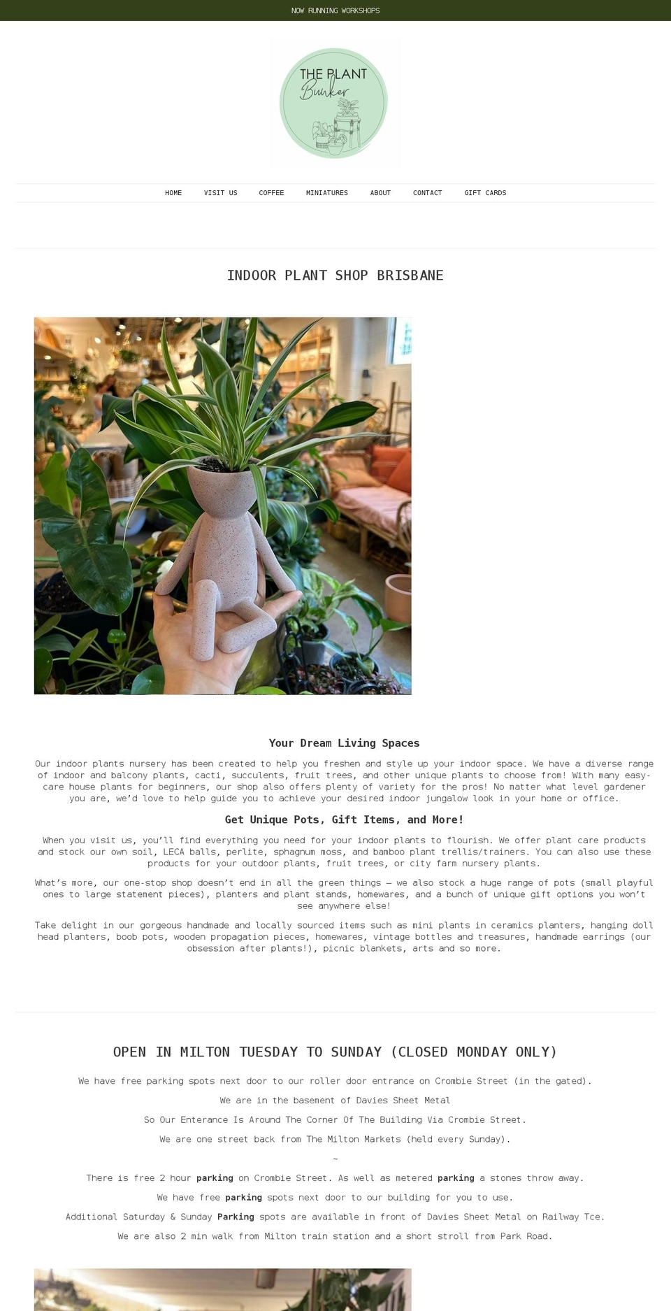 theplantbunker.com.au shopify website screenshot