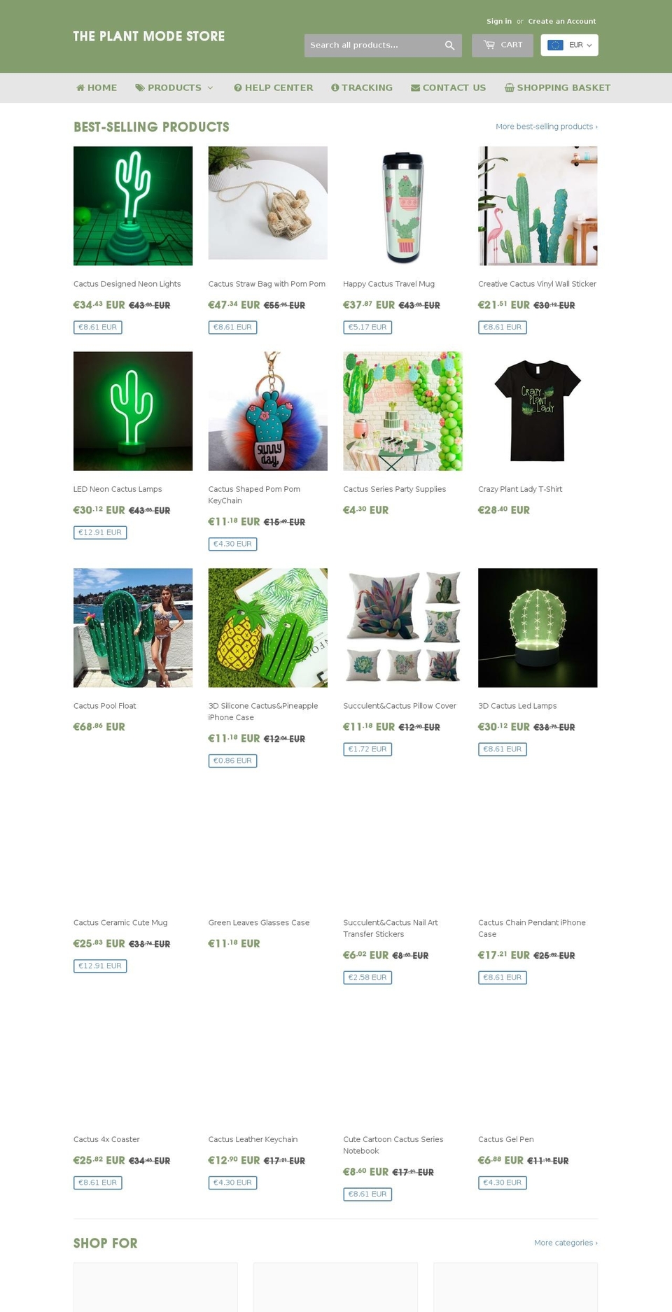theplantmode.com shopify website screenshot