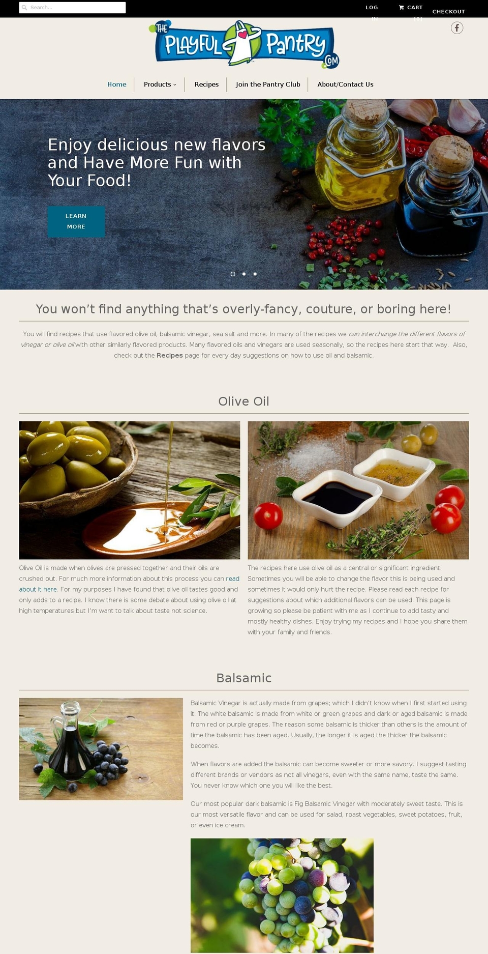 theplayfulpantry.com — Shopify storefront screenshot