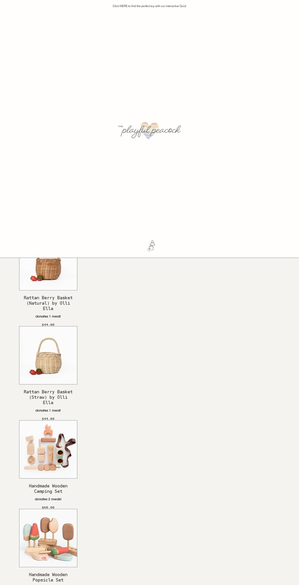 Peacock Shopify theme site example theplayfulpeacock.com