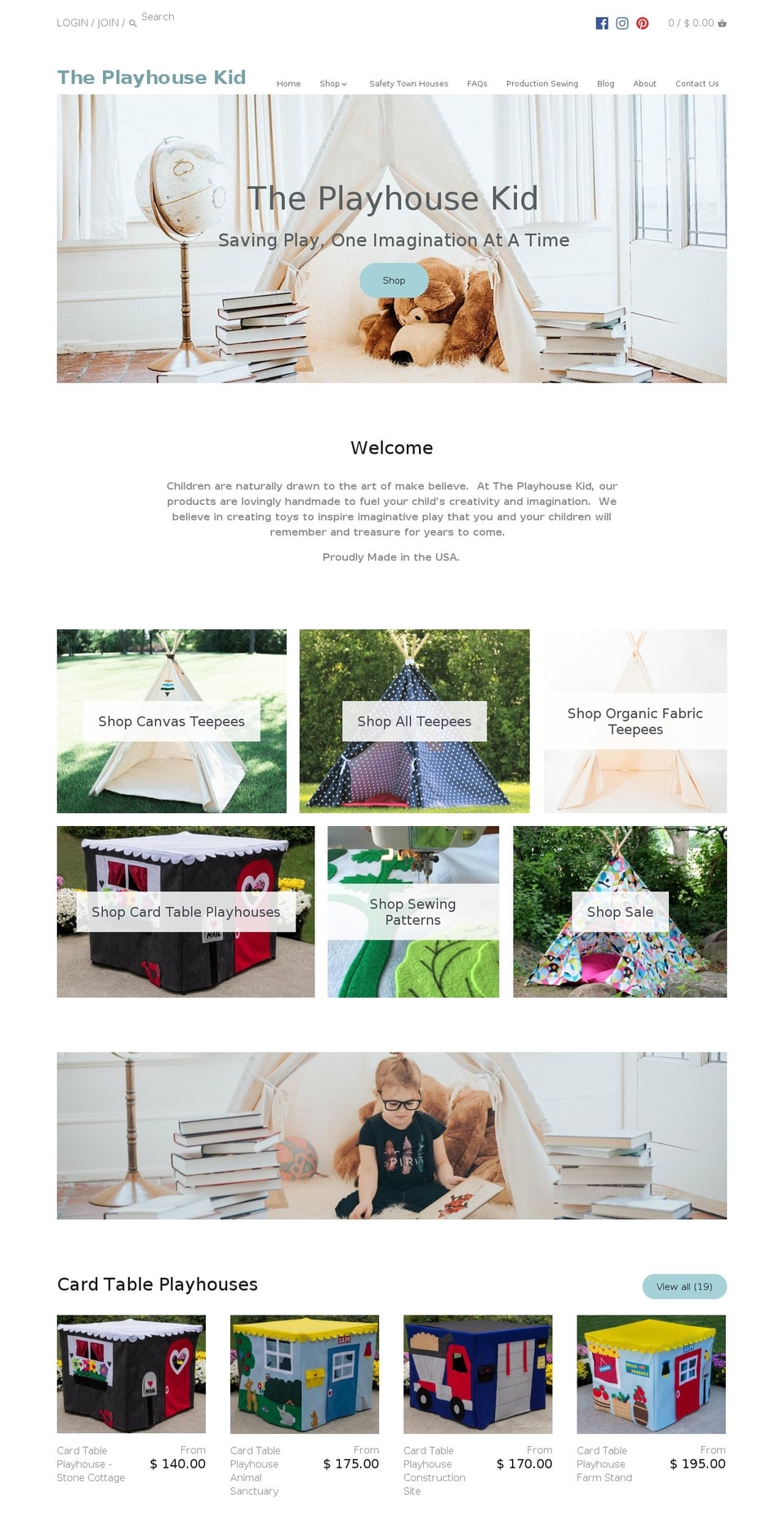 theplayhousekid.com shopify website screenshot