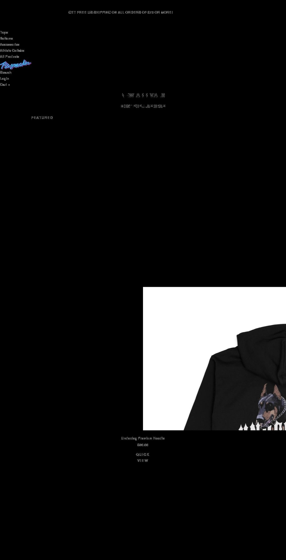 theplaymakerbrand.com — Shopify storefront screenshot