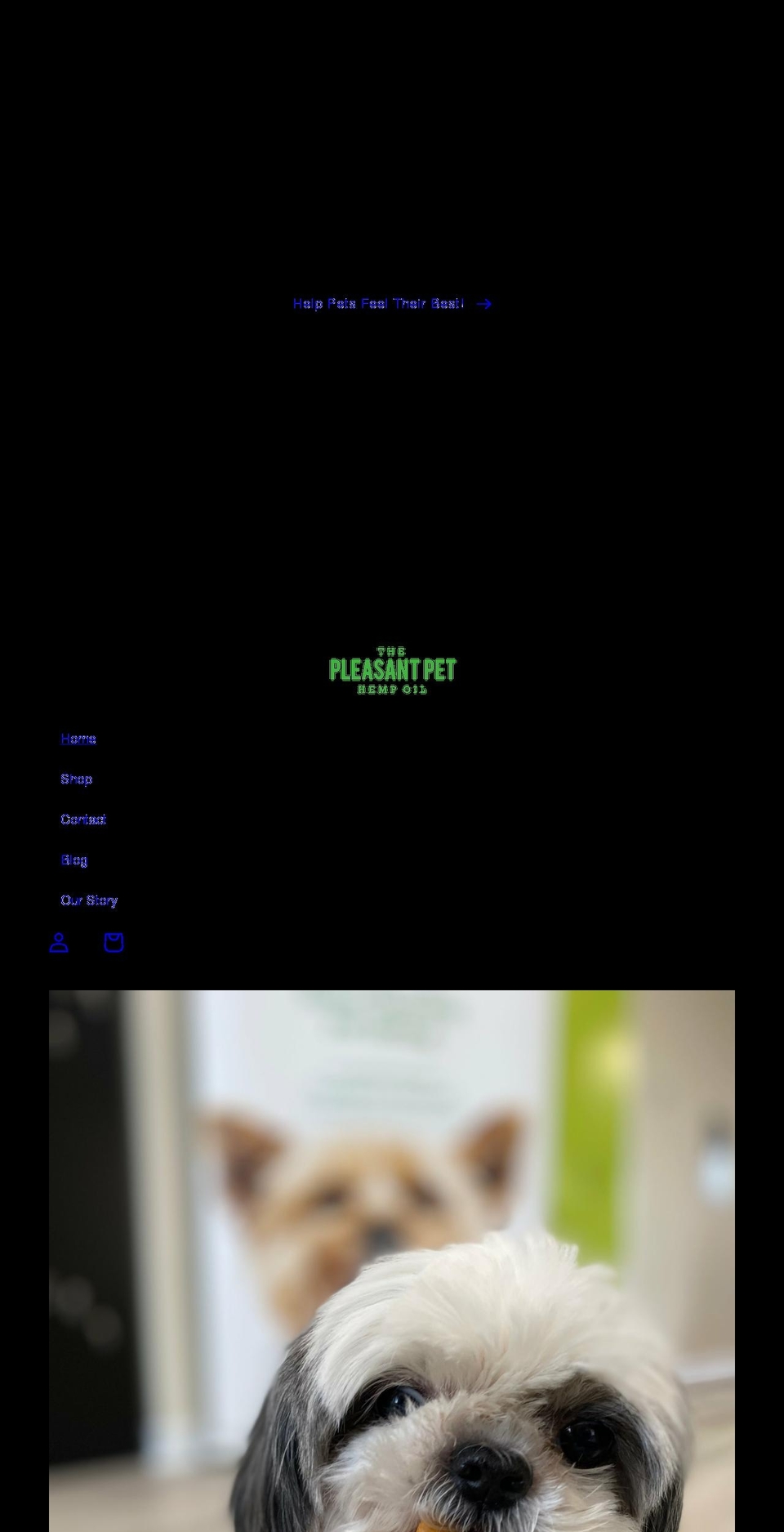 thepleasantpet.com shopify website screenshot