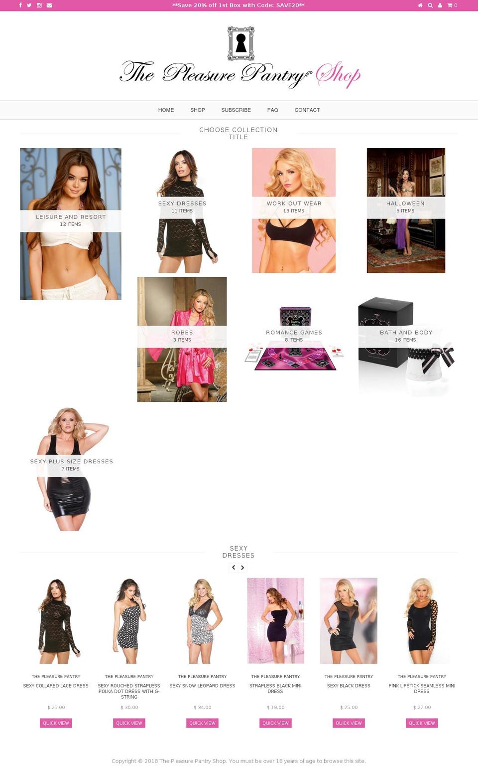Pleasure Pantry 2014-01-14 Shopify theme site example thepleasurepantryshop.com