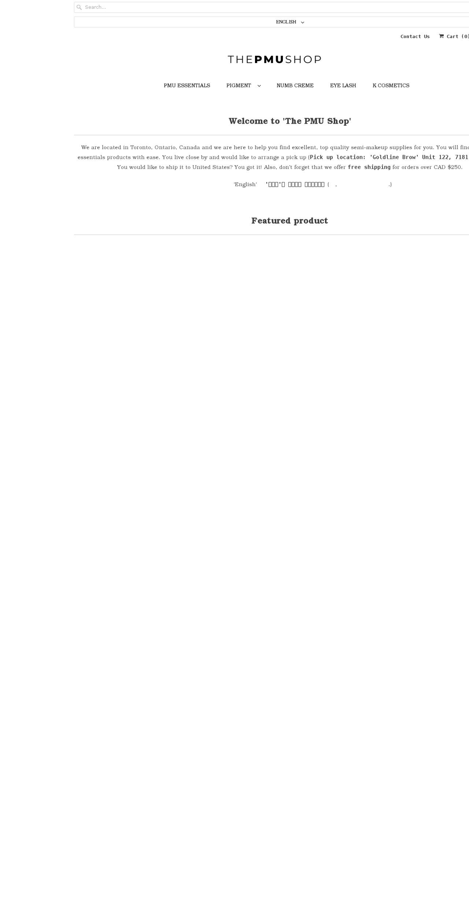 thepmushop.ca shopify website screenshot