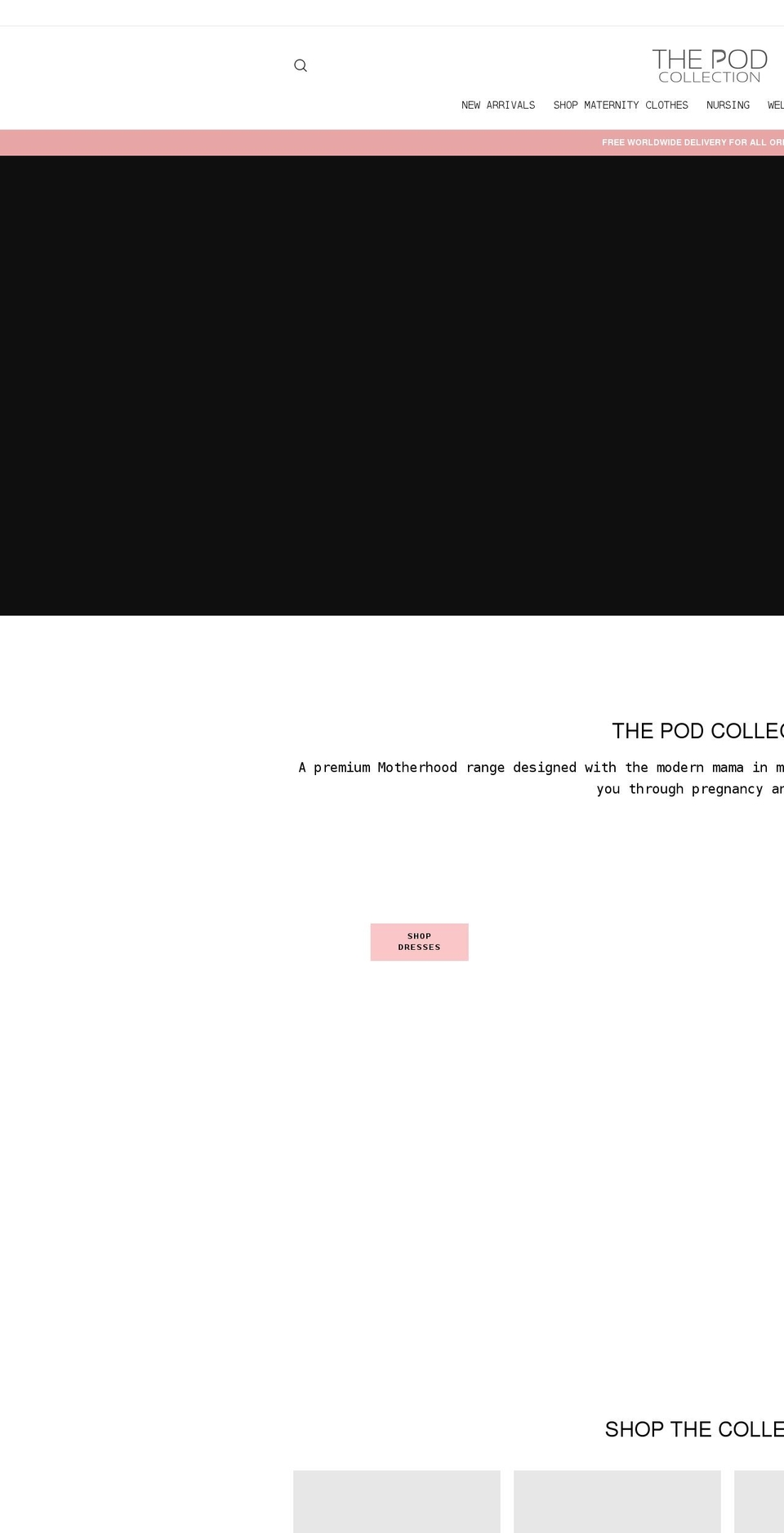 thepodcollection.com shopify website screenshot