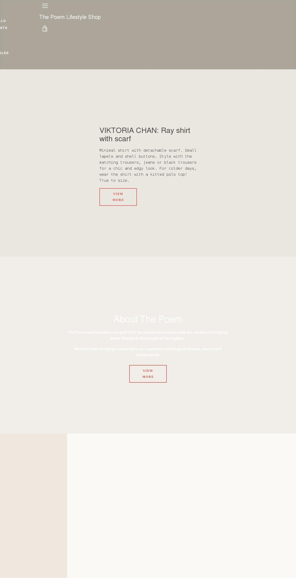 thepoemlifestyle.com shopify website screenshot